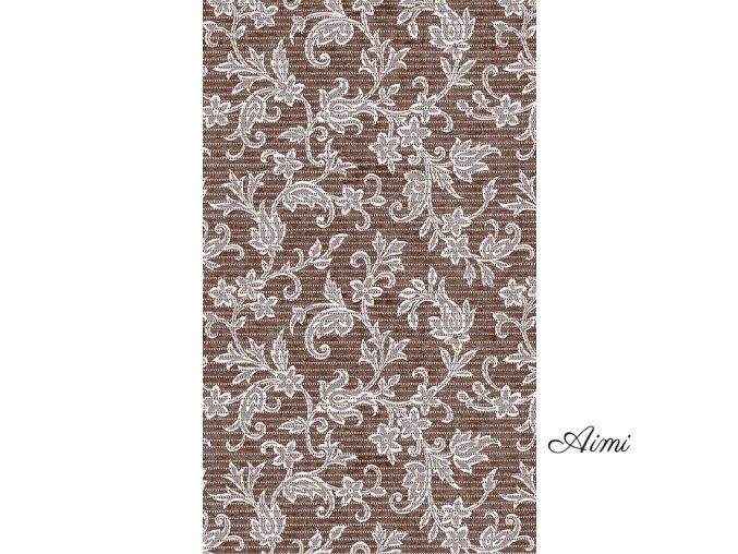 KÚPEĽŇOVÁ PREDLOŽKA Š.65CM - 15M ROLKA Ornamentý - Hnedá