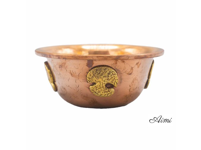 Medená Rituálna Miska Strom Života 12x5cm (Varianta Medená Rituálna Miska Strom Života 12x5cm)