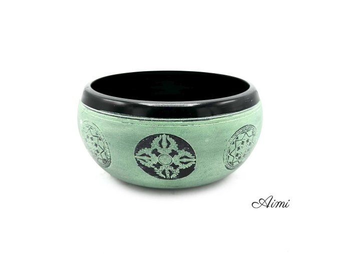 Spievajúca Miska zo Zemného Prášku - Mandala Budha - 16cm (Varianta Mandala Budha - 16cm)
