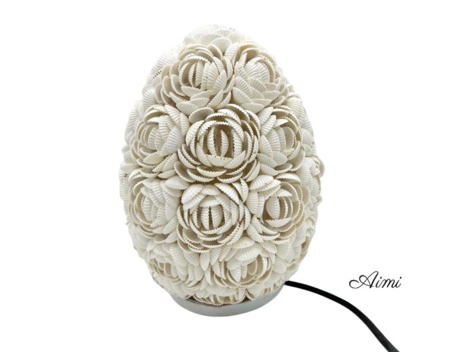 Boho Lampa z Morských Mušlí - Ružový Ovál - 20 cm (Varianta Ružový Ovál - 20 cm)