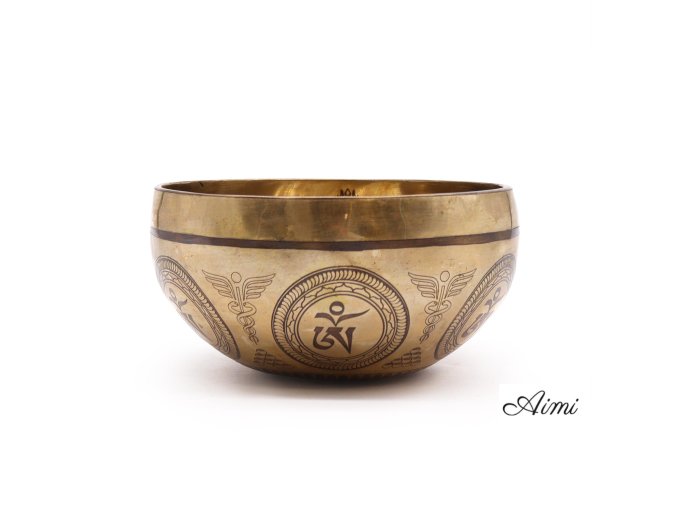Tibetská Liečivá Gravírovaná Miska - 16cm - Budha Stromu Bodhi (Varianta 16cm - Budha Stromu Bodhi)