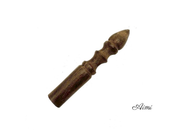 Drevená Palička - 12 cm - Tvarovaná Rukoväť - Bezkožená (Varianta 12 cm - Tvarovaná Rukoväť)