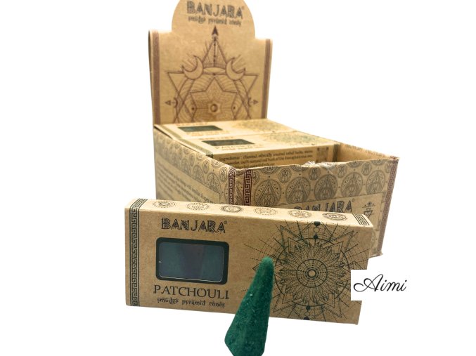 Banjara Vykurovacie Pyramídové Kužele - Pačuli