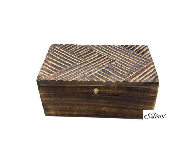 Vintage Deco - Viacúčelová Krabička - 22x12x10cm - Starožitné Linky (Varianta Viacúčelová Krabička - 22x12x10cm)