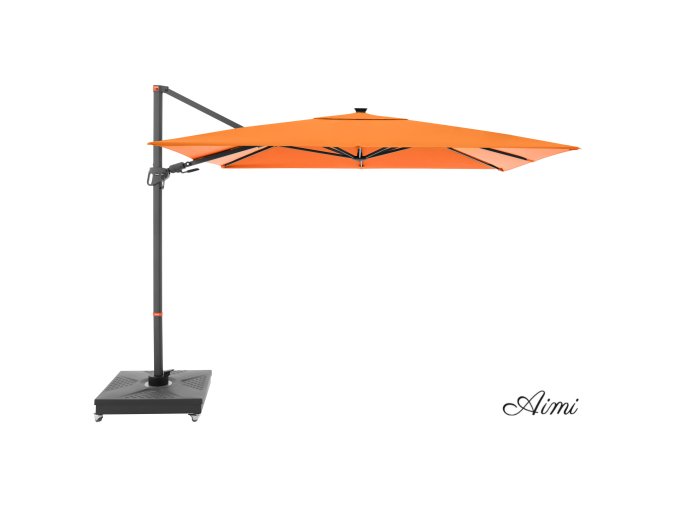 myZone 220 x 300 cm LED - záhradný naklápací bočný slnečník (Barvy slunečníků 816)