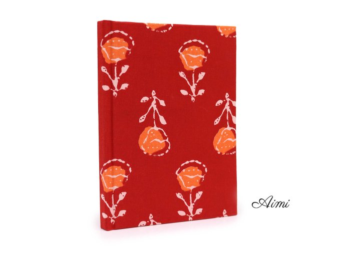 Bavlnené Zápisníky 20x15cm - 96 Strán - Ruža (Varianta 96 Strán  - Ruža)