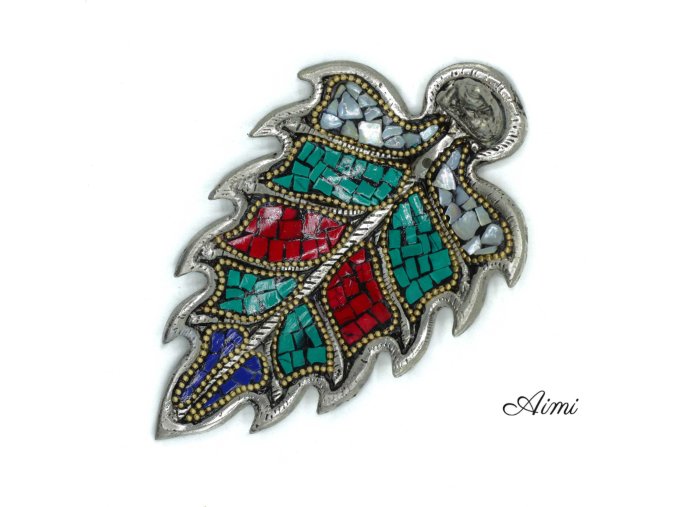 Tibetský Stojan na Vonné Tyčinky - List - Budha (Varianta List - Budha)