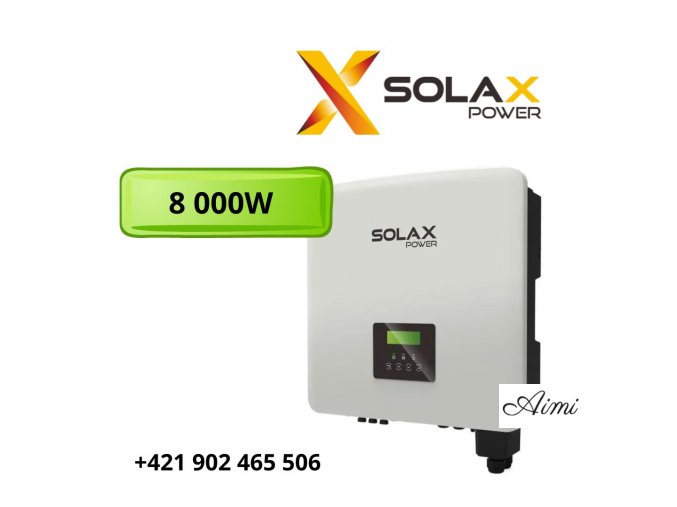Trojfázový hybridný menič SolaX X3-Hybrid-8.0-D-G4 CT WiFi 3.0 - 8000W