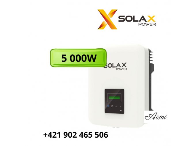 Trojfázový menič napätia Solax X3-MIC-5K-G2 WiFi 3.0 - 5 000W