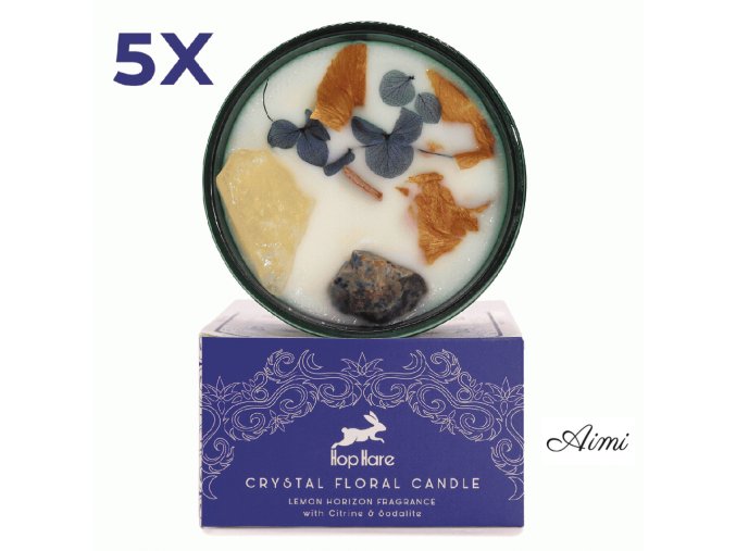 Štartovací Balíček - Krištáľové, Kvetinové Sviečky Hop Hare - Mix 36 Sviečok