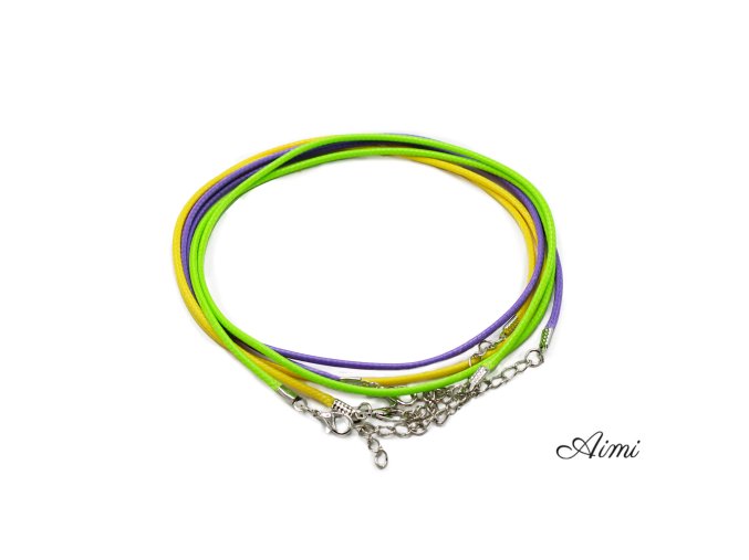 Balíček Voskových Šnúrok so Zapínaním - 2mm x 55cm - Mix (10 farieb)