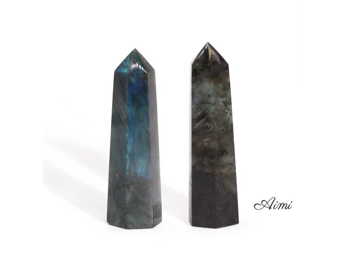 Madagaskarské Labradoritové Hroty (približne 63-93g 80-90mm x25mm) (Varianta Madagaskarské Labradoritové Hroty (približne 63-93g  80-90mm x25mm))