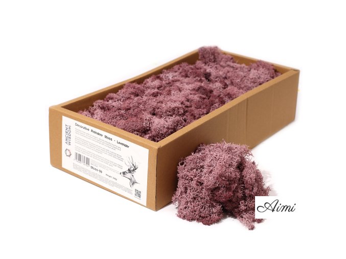 Dekoračný Islandský Mach - Fialový - 635g (Varianta Fialový - 635g)