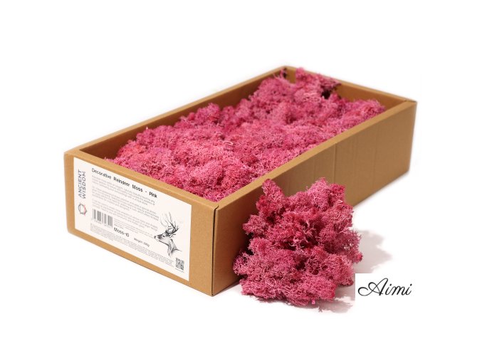 Dekoračný Islandský Mach - Ružový - 635g (Varianta Ružový - 635g)