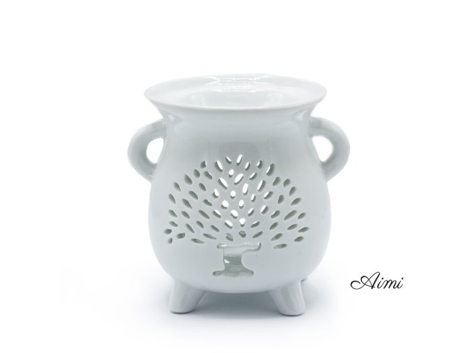 Kotlíková Aroma Lampa - Strom Života - Biela