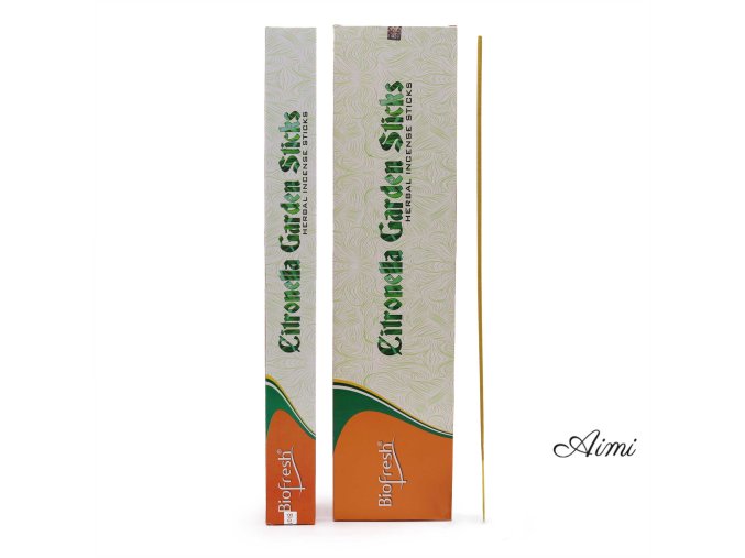 Záhradné Vonné Tyčinky Biofresh - (10 x 50cm) - Citrónová Tráva