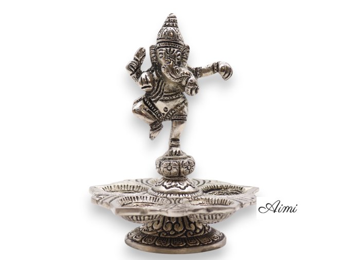 Stojan na Vonné Kužele Tancujúca Ganesha 14x10cm (Varianta Stojan na Vonné Kužele Tancujúca Ganesha 14x10cm)