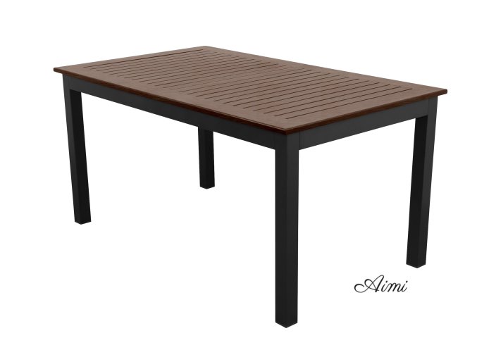 EXPERT WOOD Plus - záhradný hliníkový stôl 150 x 90 cm