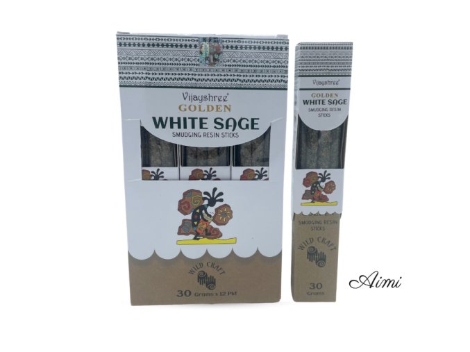 30g Golden Živicové Vonné Tyčinky - Biela Šalvia (6s)