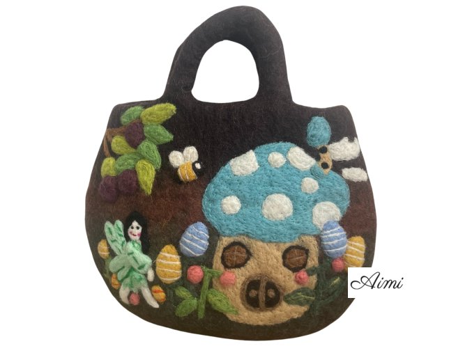 Plstená Taška Rozprávková Záhrada - 35x27cm