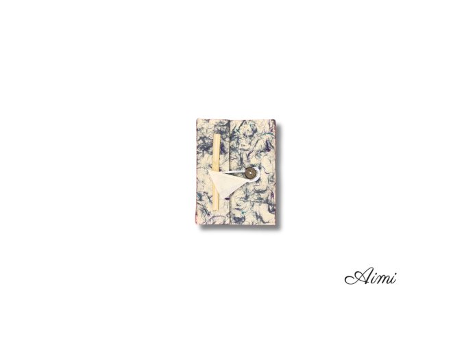 Stredný Bavlnený Zápisník Lokta Mix Modrej (15x12cm) - 45 listov