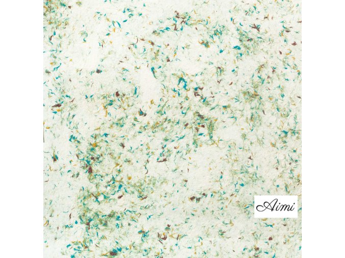 Baliaci Papier Lokta (51x76cm) - Zelená Bavlna