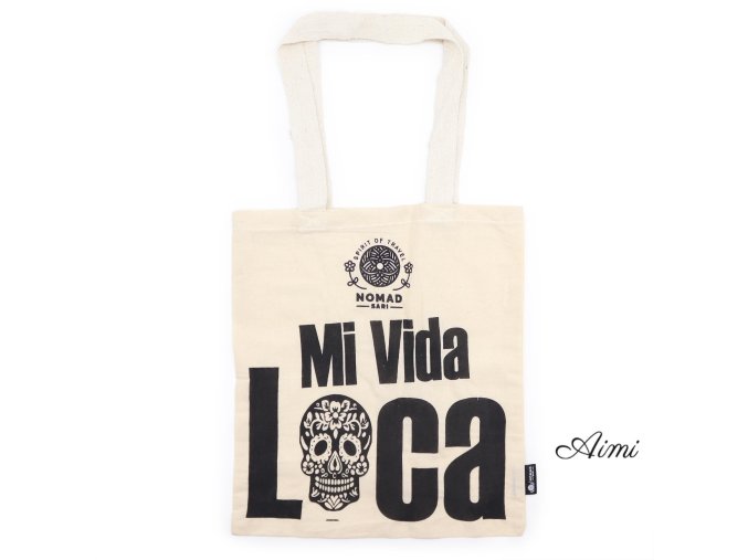 Ikonická Základná Taška - Mi Vida Loca - (40x36cm) - Prírodná 113g (Varianta Mi Vida Loca - (40x36cm))