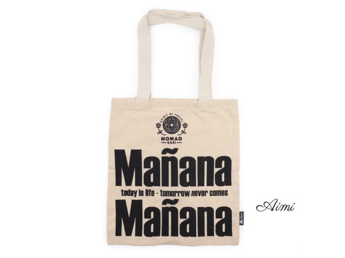 Ikonická Základná Taška – Mañana Mañana – (40x36cm) – Prírodná 4oz (Varianta Ikonická Základná Taška – Mañana Mañana – (40x36cm) – Prírodná 4oz)