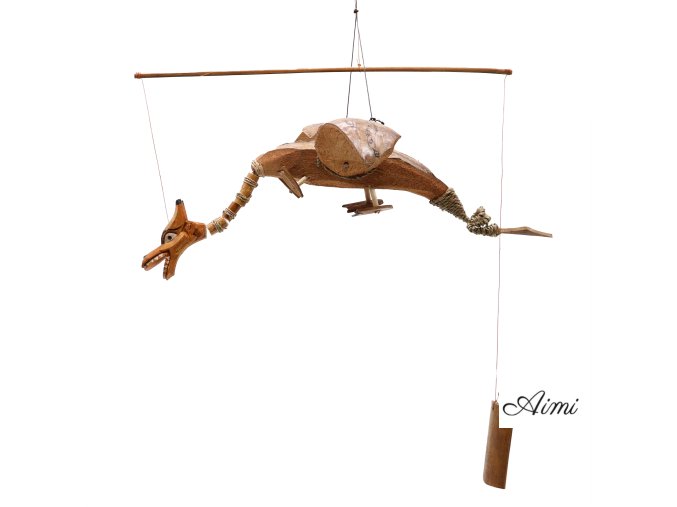 Prírodný Závesný Lietajúci Drak 37cm (Varianta Prírodný Závesný Lietajúci Drak 37cm)