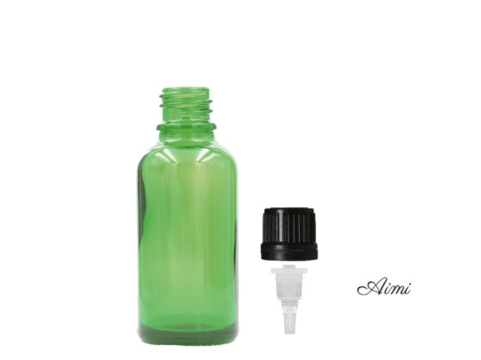 15ml Zelená Sklenená Fľaška s Kvapkadlom (Varianta 15ml Zelená Sklenená Fľaška s Kvapkadlom)