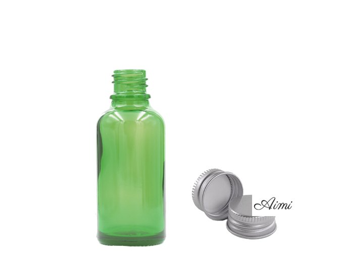 10ml Zelená Sklenená Fľaška s Hliníkovým Uzáverom (Varianta 10ml Zelená Sklenená Fľaška s Hliníkovým Uzáverom)