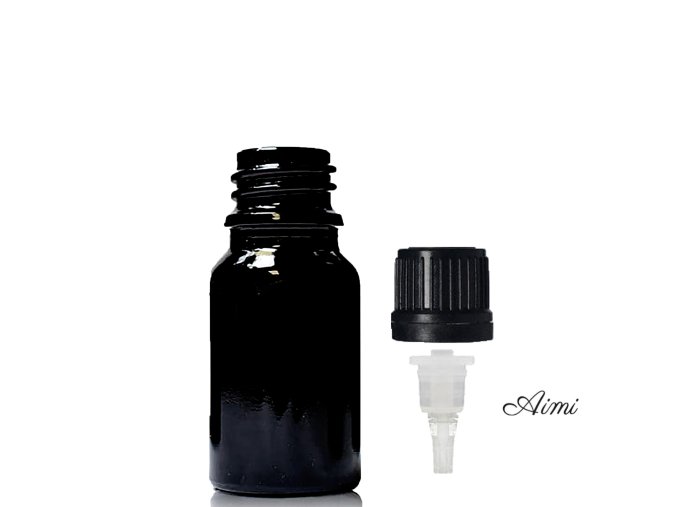 5ml Čierna Sklenená Fľaška s Kvapkadlom (Varianta 5ml Čierna Sklenená Fľaška s Kvapkadlom)