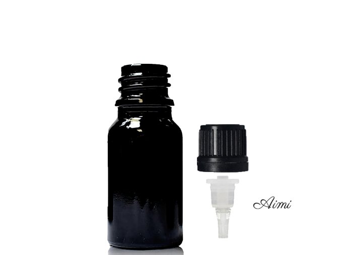 10ml Čierna Sklenená Fľaška s Kvapkadlom (Varianta 10ml Čierna Sklenená Fľaška s Kvapkadlom)