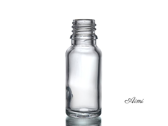 15ml Číra Sklenená Fľaška - Bez Uzáveru
