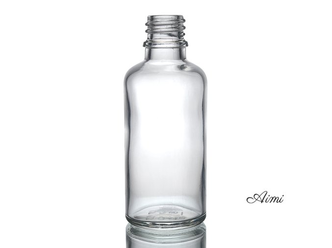 100ml Číra Sklenená Fľaška - Bez Uzáveru