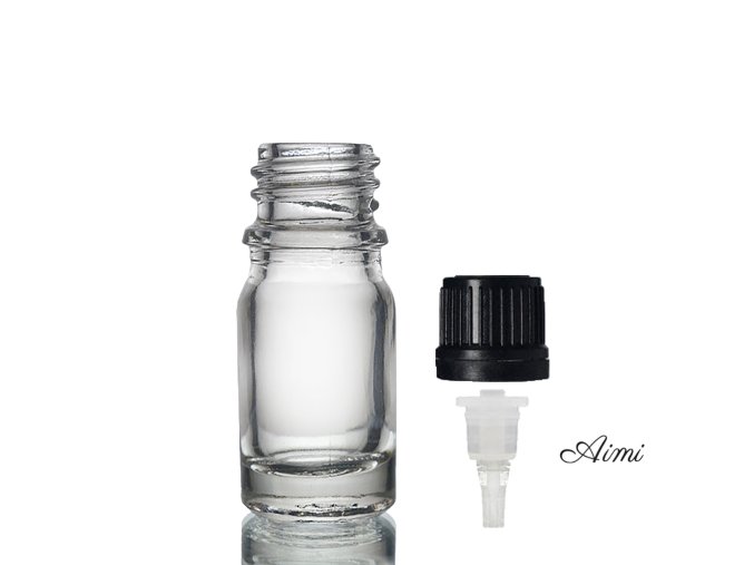 5ml Číra Sklenená Fľaška s Kvapkadlom (Varianta 5ml Číra Sklenená Fľaška s Kvapkadlom)