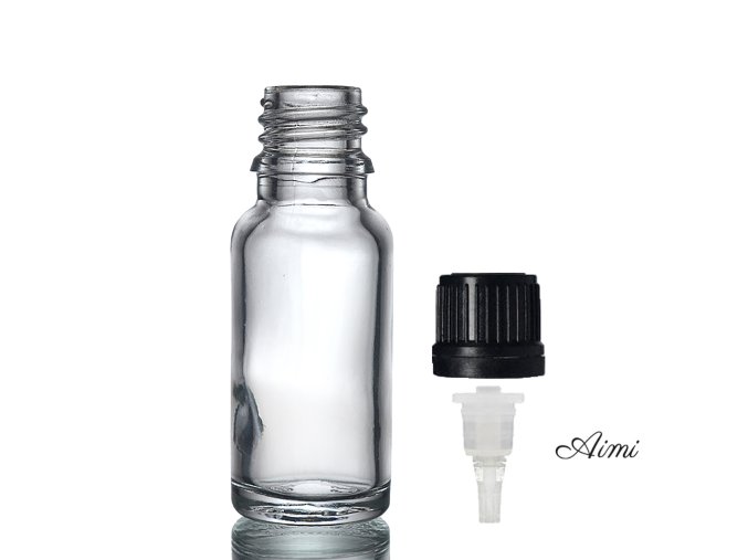 15ml Číra Sklenená Fľaška s Kvapkadlom (Varianta 15ml Číra Sklenená Fľaška s Kvapkadlom)