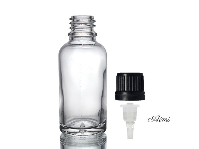 50ml Číra Sklenená Fľaška s Kvapkadlom (Varianta 50ml Číra Sklenená Fľaška s Kvapkadlom)