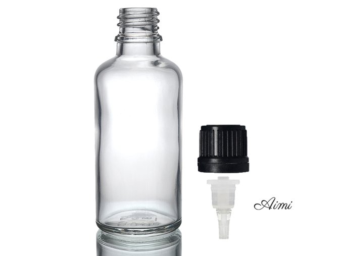 100ml Číra Sklenená Fľaška s Kvapkadlom (Varianta 100ml Číra Sklenená Fľaška s Kvapkadlom)