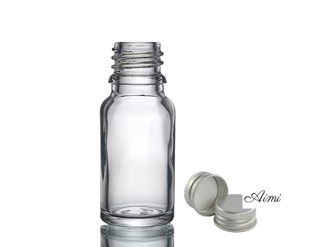 10ml Číra Sklenená Fľaška s Hliníkovým Uzáverom (Varianta 10ml Číra Sklenená Fľaška s Hliníkovým Uzáverom)