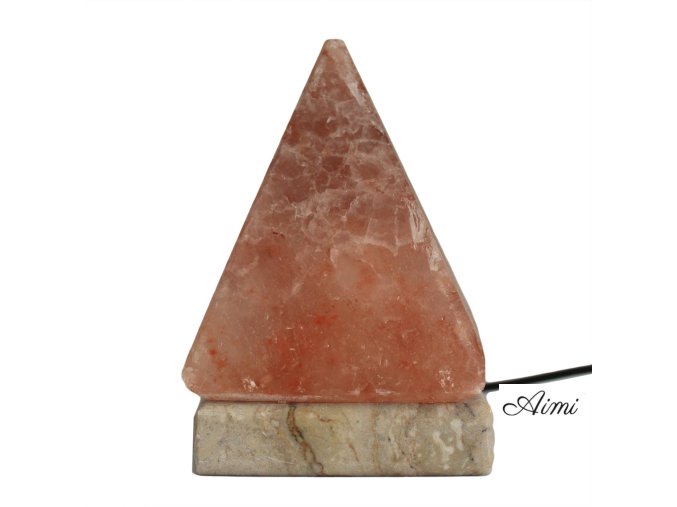 Kvalitná USB Pyramídová Soľná Lampa - 9 cm (viac farebná)