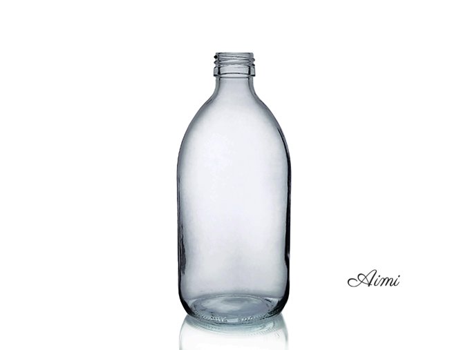 250 ml Liekovka zo Sivého Skla - Bez Uzáveru