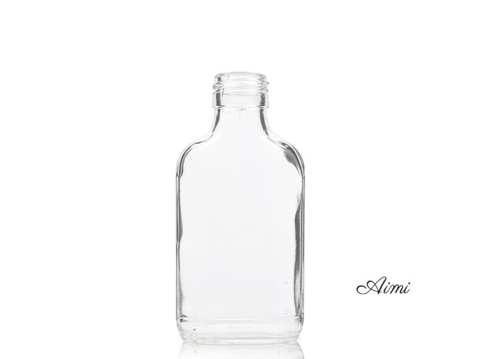 100 ml Fľaša z Číreho Skla s Hliníkovým Uzáverom (Varianta 100 ml Fľaša z Číreho Skla s Hliníkovým Uzáverom)
