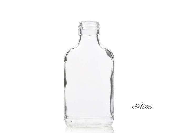 200ml Fľaša z Číreho Skla s Hliníkovým Uzáverom (Varianta 200ml  Fľaša z Číreho Skla s Hliníkovým Uzáverom)