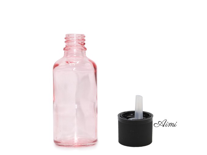 30ml Ružová Sklenená Fľaška s Uzáverom s Detskou Poistkou (Varianta 30ml Ružová Sklenená Fľaška s Uzáverom s Detskou Poistkou)