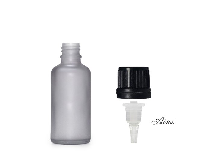 10ml Fľaška z Matného Šedého Skla s Kvapkacím Uzáverom (Varianta 10ml Fľaška z Matného Šedého Skla s Kvapkacím Uzáverom)