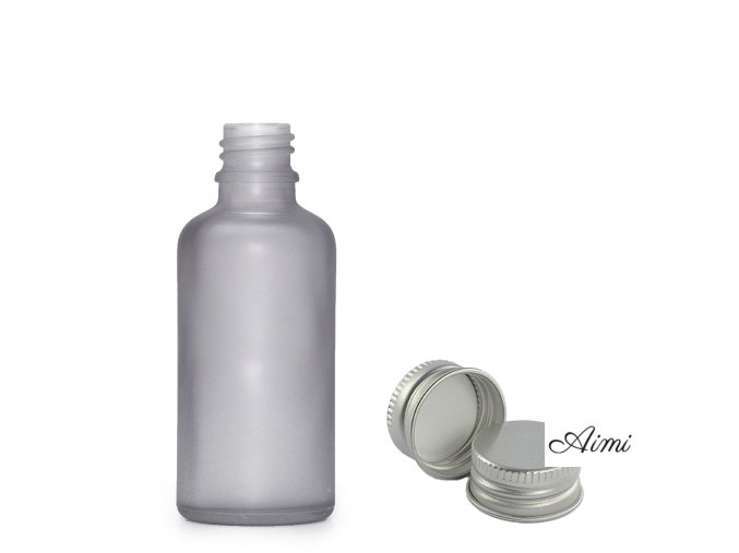 30ml Fľaška z Matného Šedého Skla s Hliníkovým Uzáverom (Varianta 30ml Fľaška z Matného Šedého Skla s Hliníkovým Uzáverom)