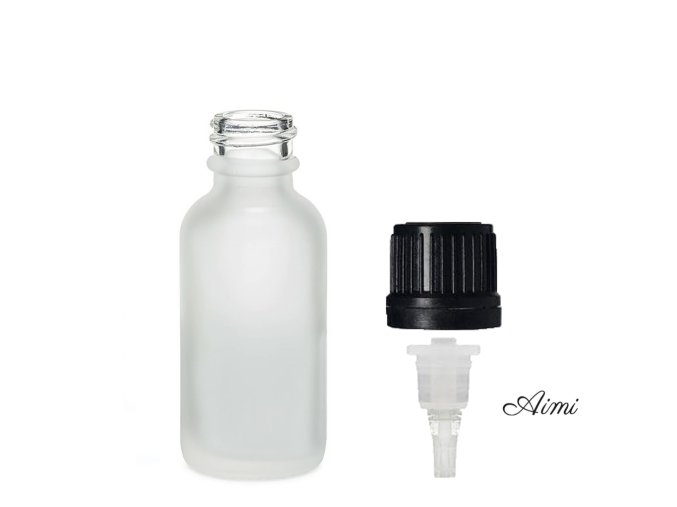 30ml Fľaška z Matného Bieleho Skla s Kvapkacím Uzáverom (Varianta 30ml Fľaška z Matného Bieleho Skla s Kvapkacím Uzáverom)