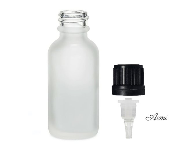 100ml Fľaška z Matného Bieleho Skla s Kvapkacím Uzáverom (Varianta 100ml Fľaška z Matného Bieleho Skla s Kvapkacím Uzáverom)