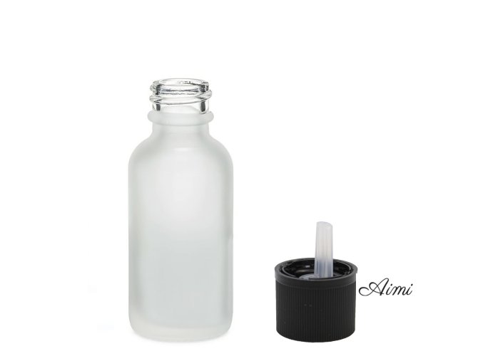 30ml Fľaška z Matného Bieleho Skla s Uzáverom s Detskou Poistkou (Varianta 30ml Fľaška z Matného Bieleho Skla s Uzáverom s Detskou Poistkou)